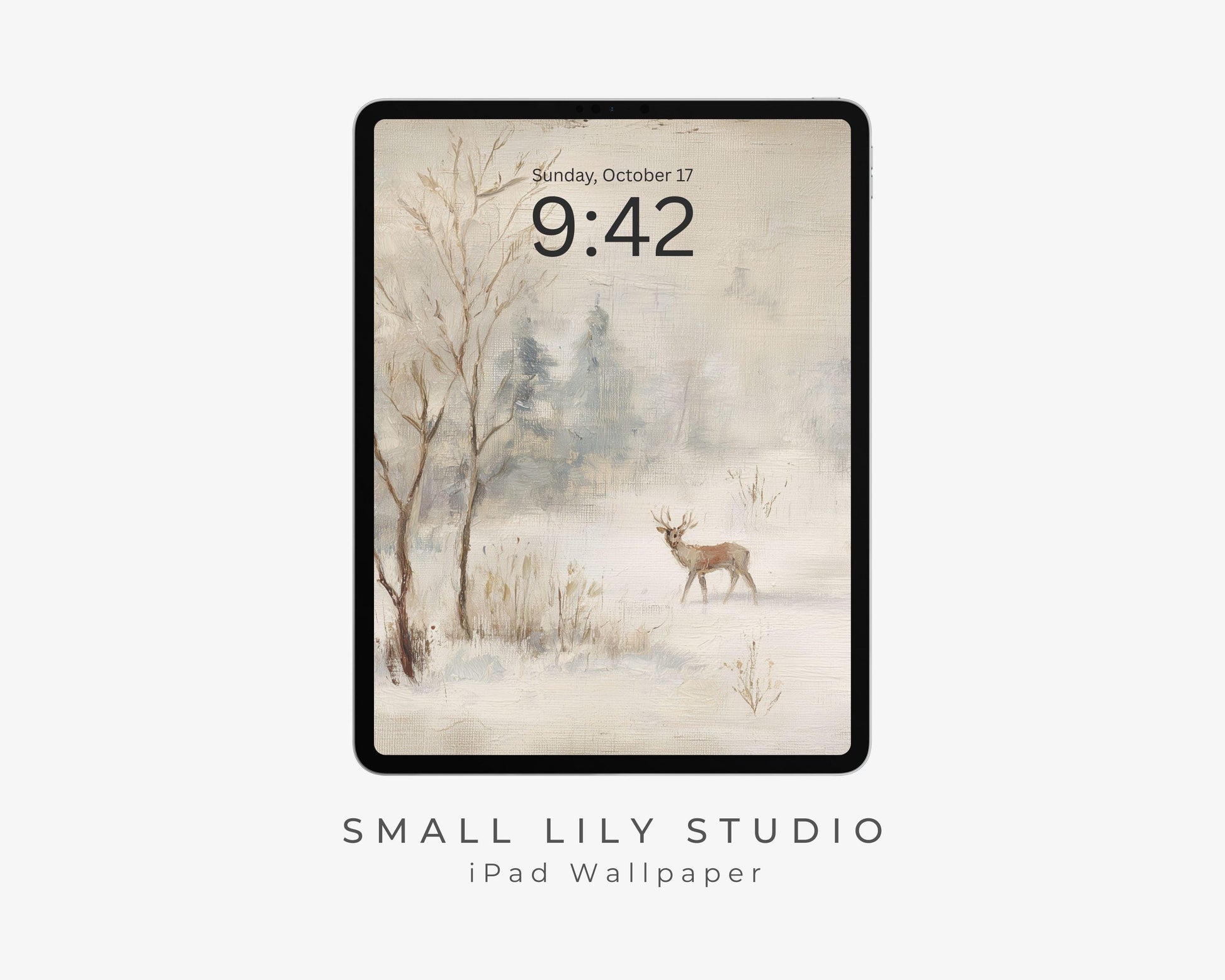 Minimalist Deer iPad Wallpaper