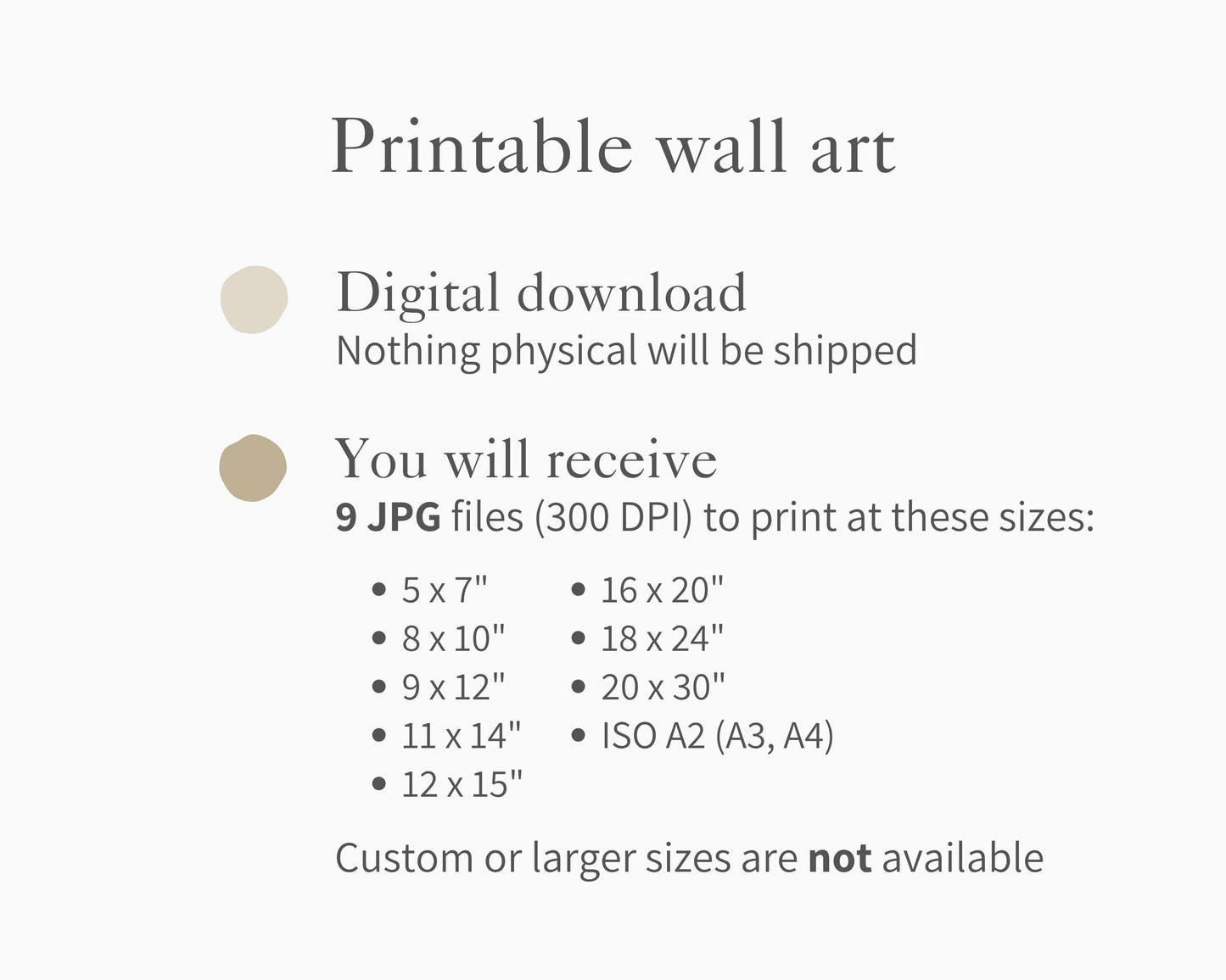 Ghosts in Wildflowers Printable Wall Art