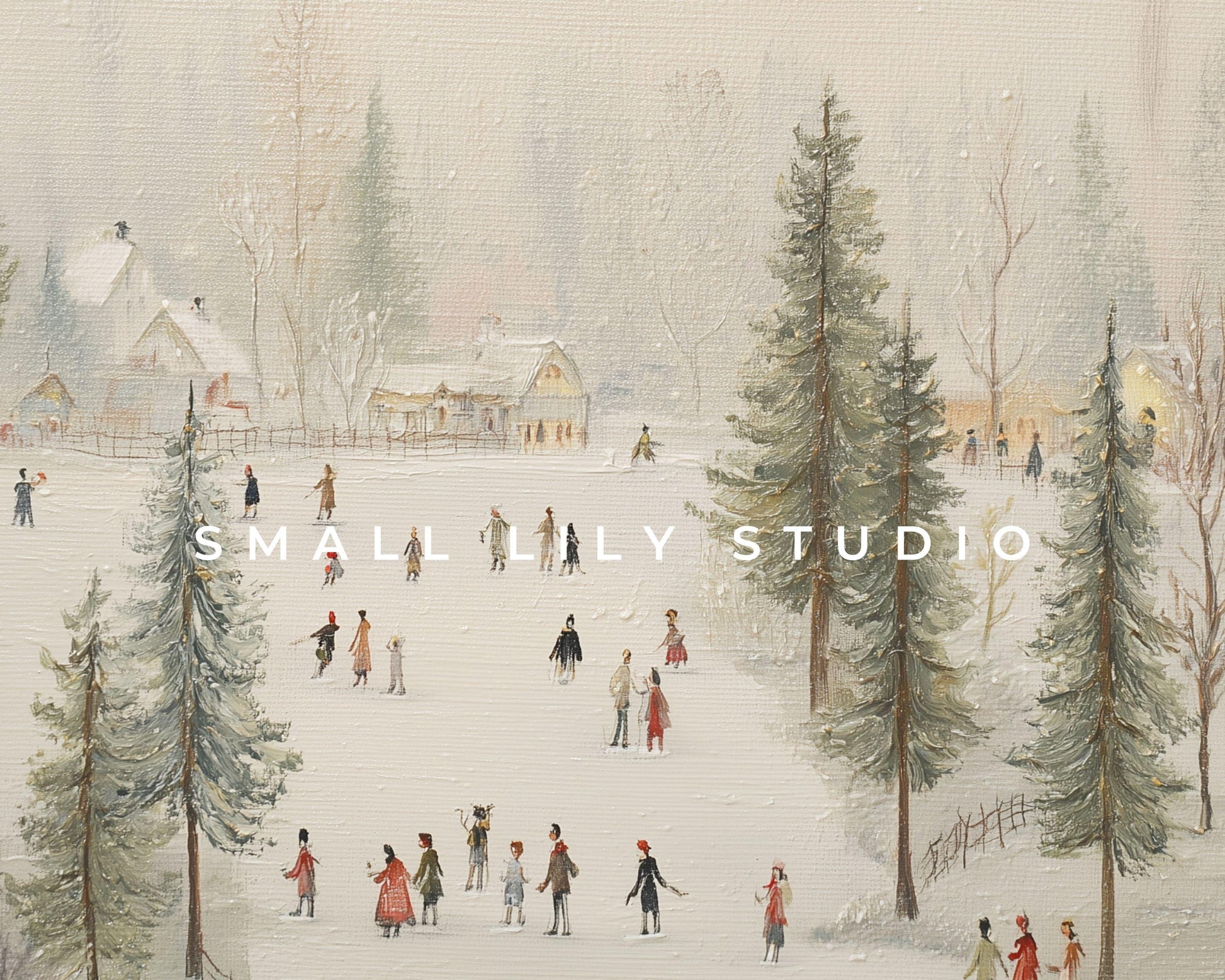 Ice Skaters Frame TV Art