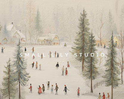 Ice Skaters Frame TV Art