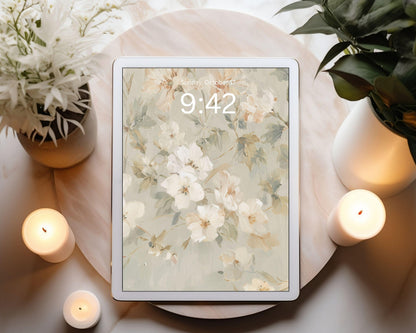 Pastel Floral iPad Wallpaper