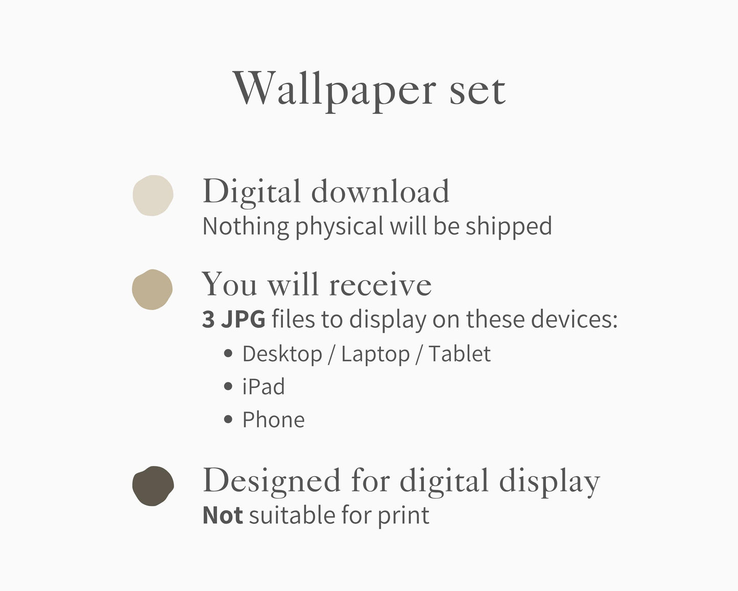 Pastel Floral Desktop Wallpaper Set, Fall Phone Wallpaper, Autumn iPhone Wallpaper, Neutral iPad Background Vintage Style | WS127