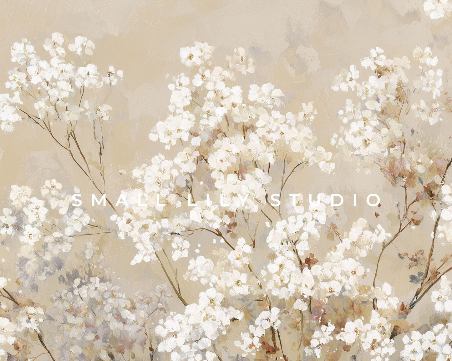 White Floral Desktop Wallpaper Set, Fall Phone Wallpaper, Autumn iPhone Wallpaper, Neutral iPad Background Vintage Style | WS128