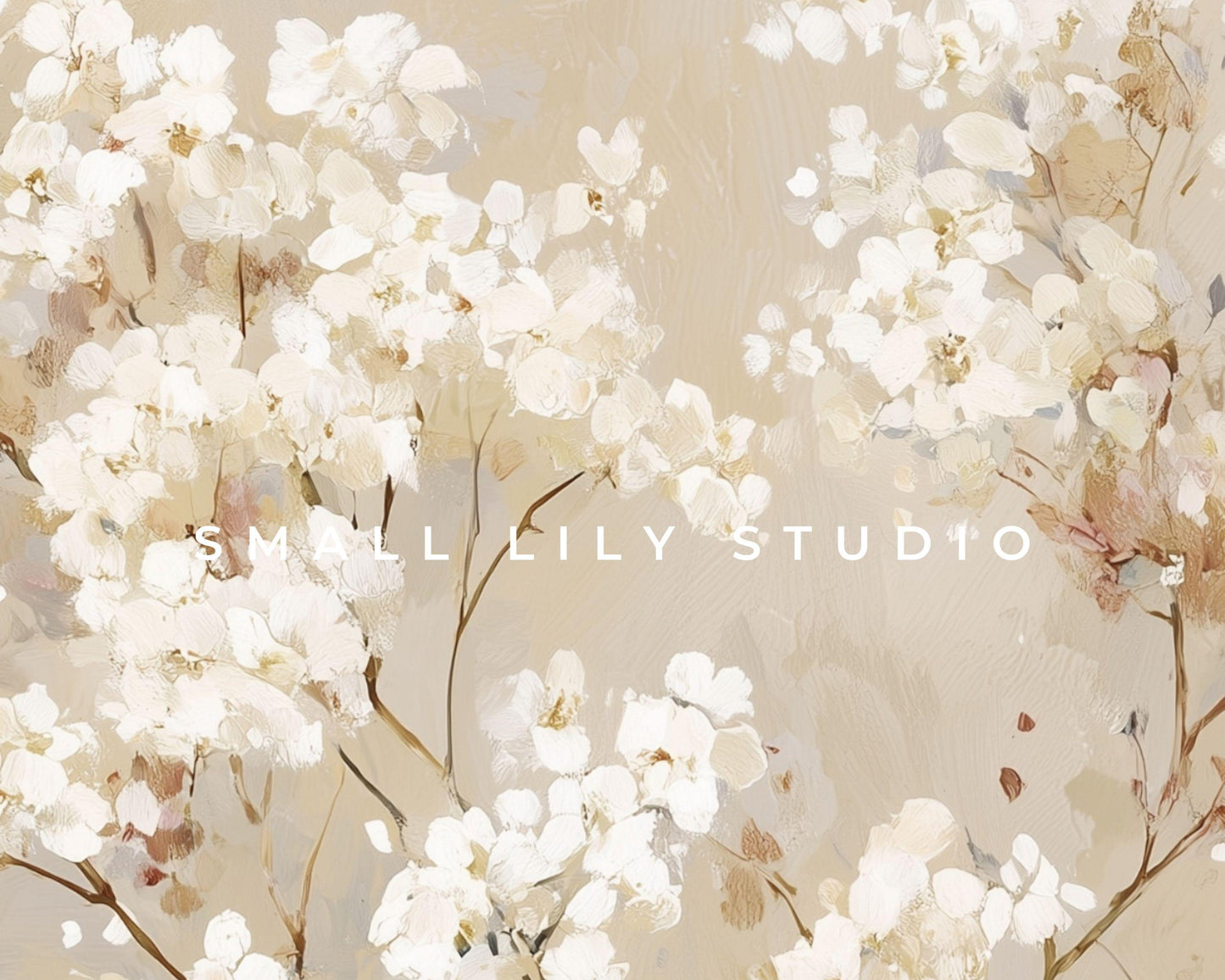 White Floral Phone Wallpaper, Fall iPhone Wallpaper, Autumn Samsung Galaxy Phone Background, Neutral Vintage Style Art | WP128