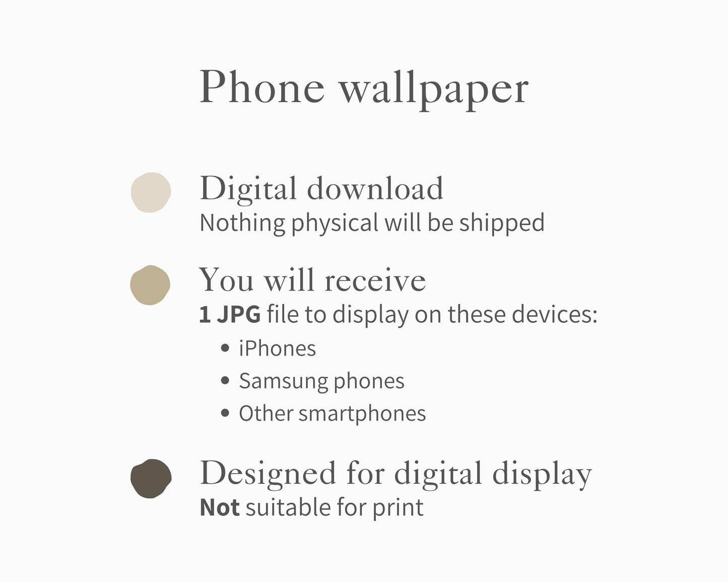 White Floral Phone Wallpaper, Fall iPhone Wallpaper, Autumn Samsung Galaxy Phone Background, Neutral Vintage Style Art | WP128