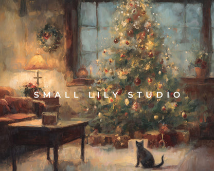 Cozy Christmas Desktop Wallpaper Set