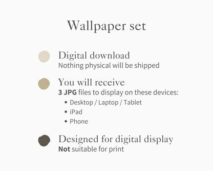 Deer Felt Style Wallpaper Set, Holidays Phone Wallpaper, Cute Winter iPhone Wallpaper, Aesthetic iPad Background | WS133