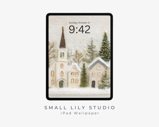 Christmas Village iPad Wallpaper