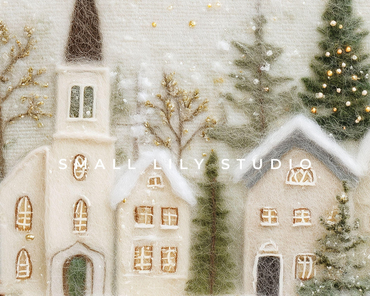 Christmas Village iPad Wallpaper