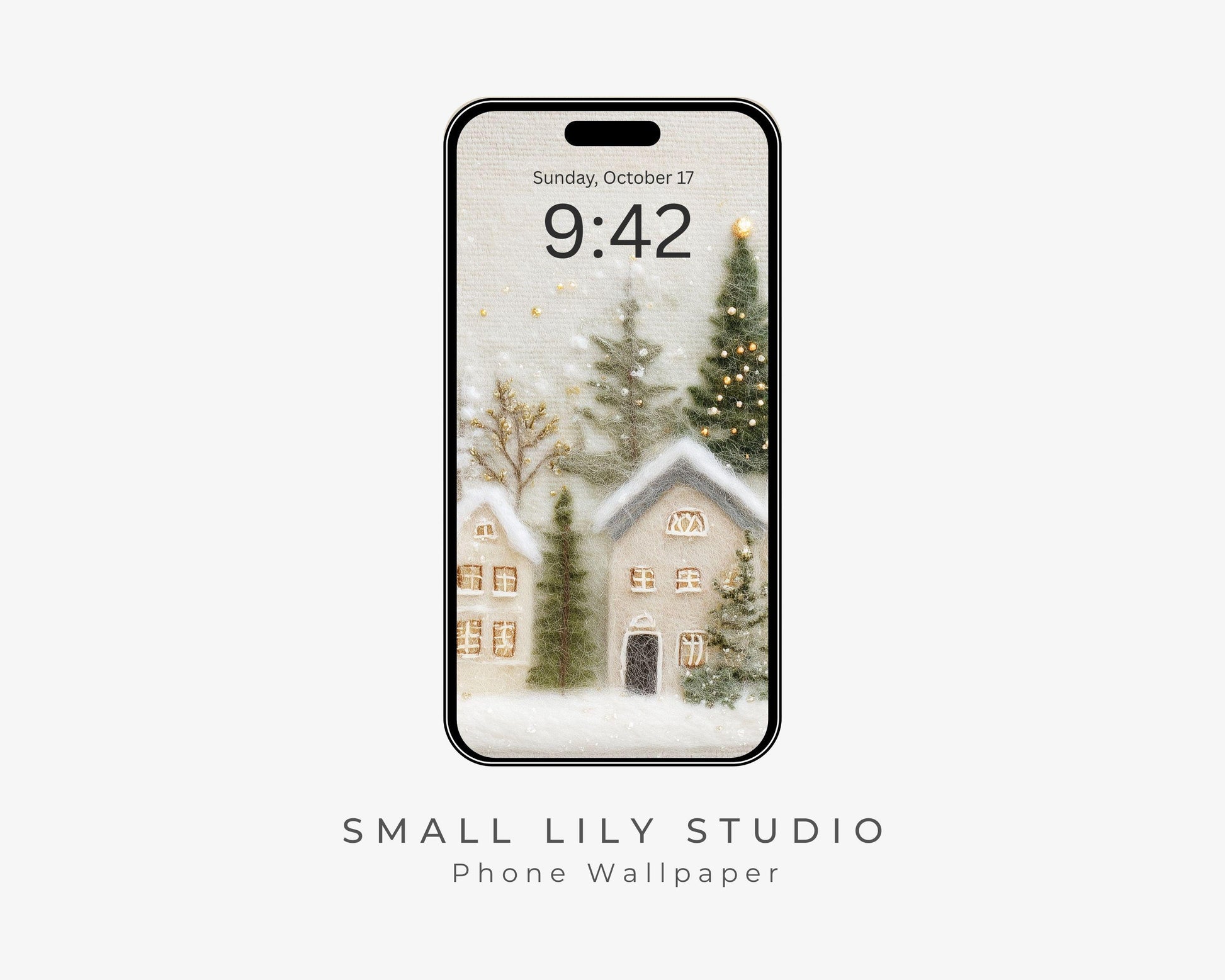 Christmas Village Phone Wallpaper