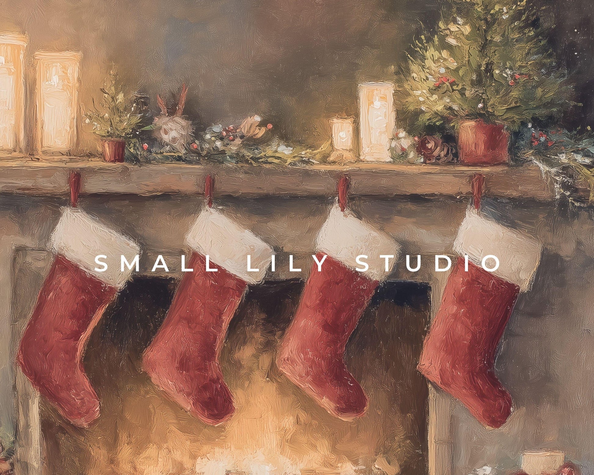 Christmas Stockings Desktop Wallpaper Set