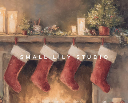 Christmas Stockings Desktop Wallpaper Set