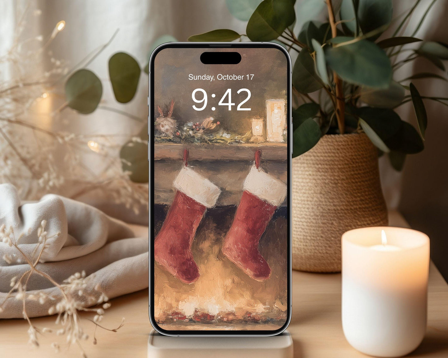 Christmas Stockings Desktop Wallpaper Set