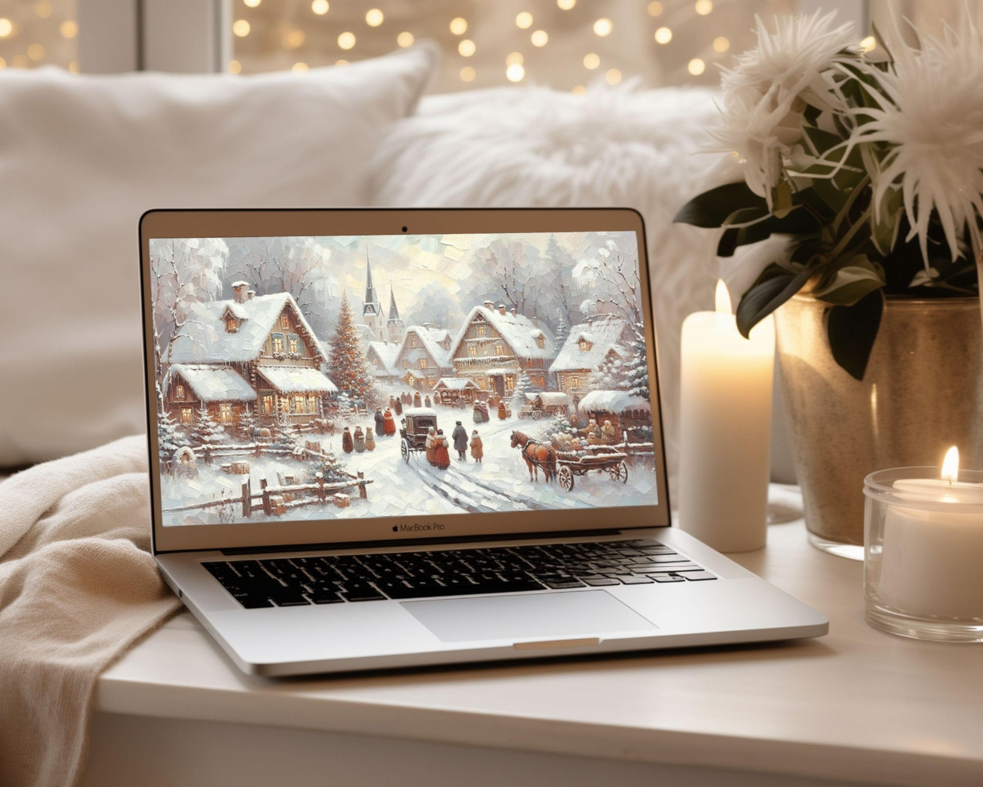 Christmas Village Desktop Wallpaper