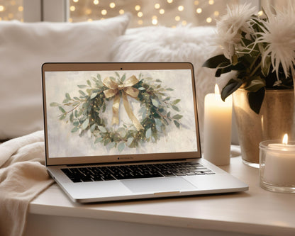 Christmas Wreath Desktop Wallpaper