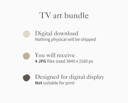 Spring White Floral Frame TV Art Bundle