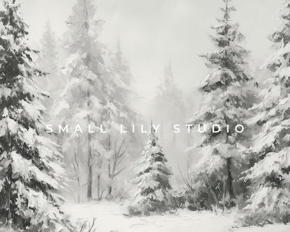 Winter Forest Frame TV Art