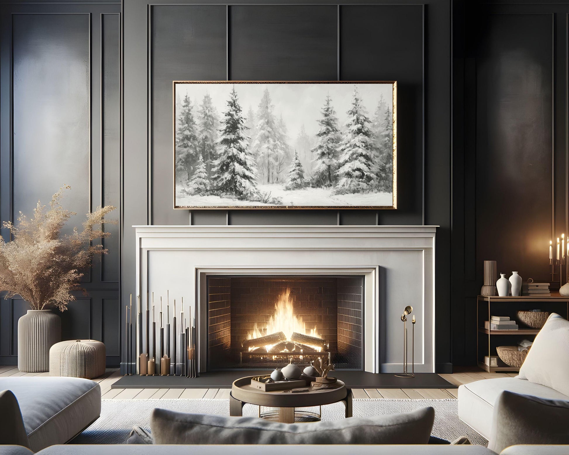 Winter Forest Frame TV Art