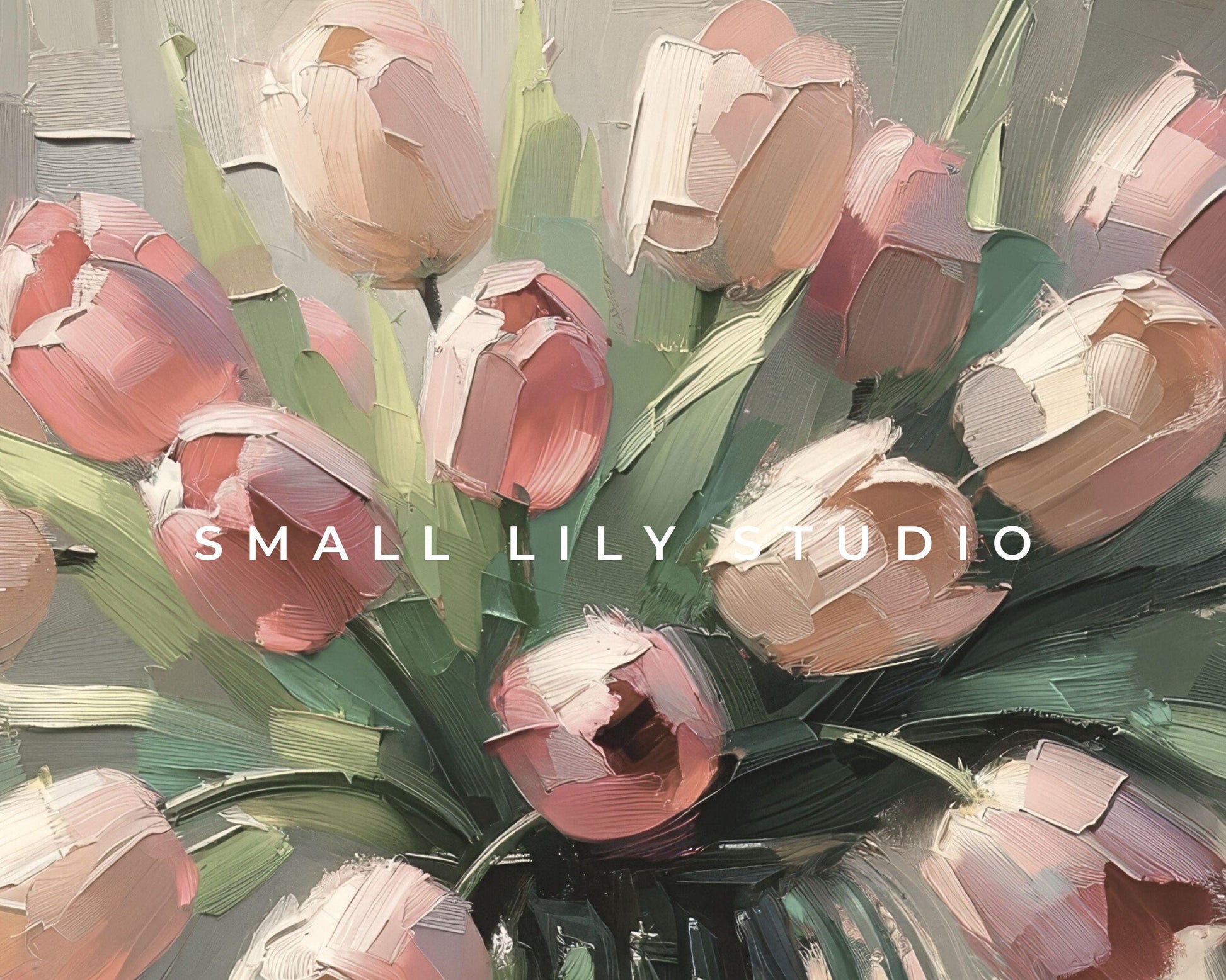 Spring Pink Tulips In Vase Frame TV Art