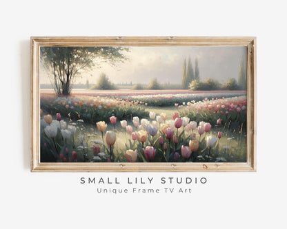 Tulip Spring Flowers Frame TV Art