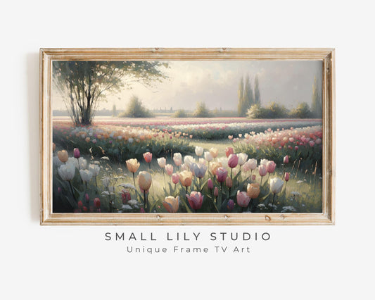 Tulip Spring Flowers Frame TV Art