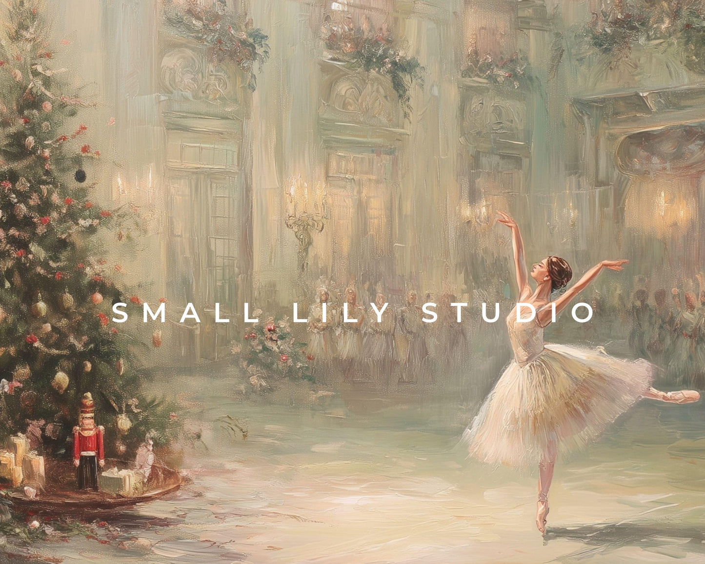 FRAME TV art Nutcracker Ballet, Samsung Frame TV art Whimsical Christmas, Vintage Style Holiday tv screensaver | TV1063