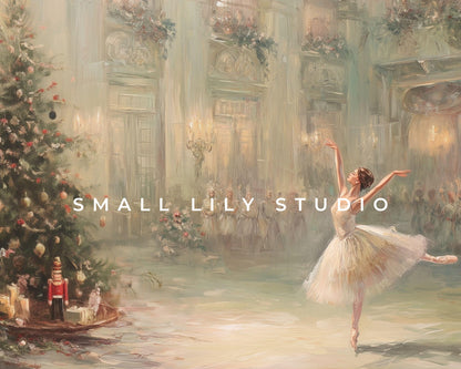 FRAME TV art Nutcracker Ballet, Samsung Frame TV art Whimsical Christmas, Vintage Style Holiday tv screensaver | TV1063