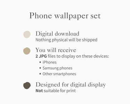 Christmas Phone Wallpaper Set of 2, Red Velvet Bow iPhone Wallpaper, Santa Samsung Galaxy Phone Background, Vintage Style Art | WPB006