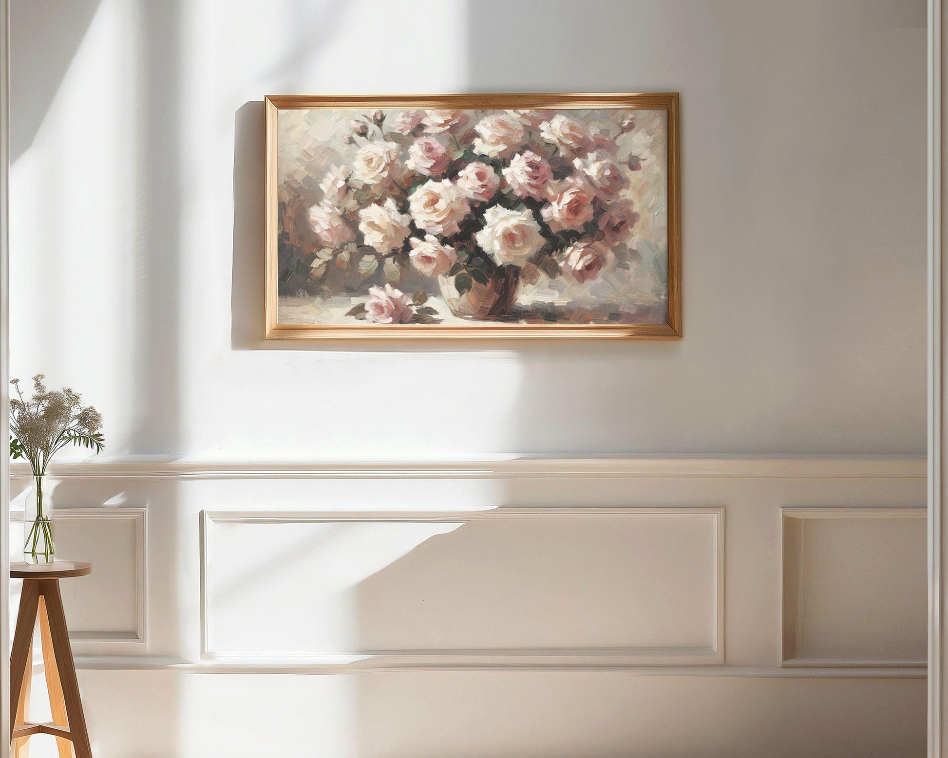 Coquette Pink Roses Frame TV Art