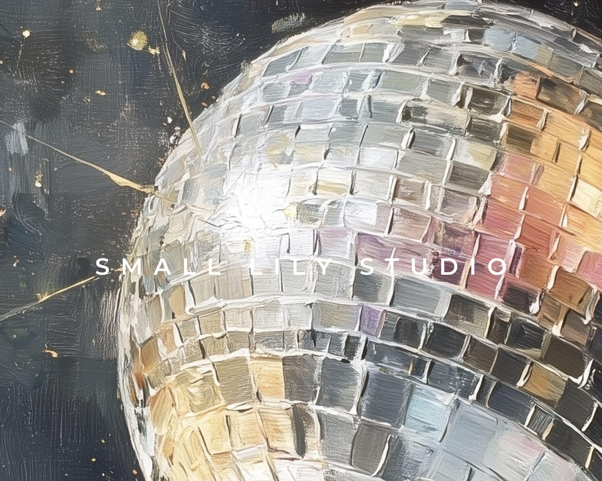 Mirrorball Phone Wallpaper, New Years iPhone Wallpaper, Party Samsung Galaxy Phone Background, Retro Art | WP152