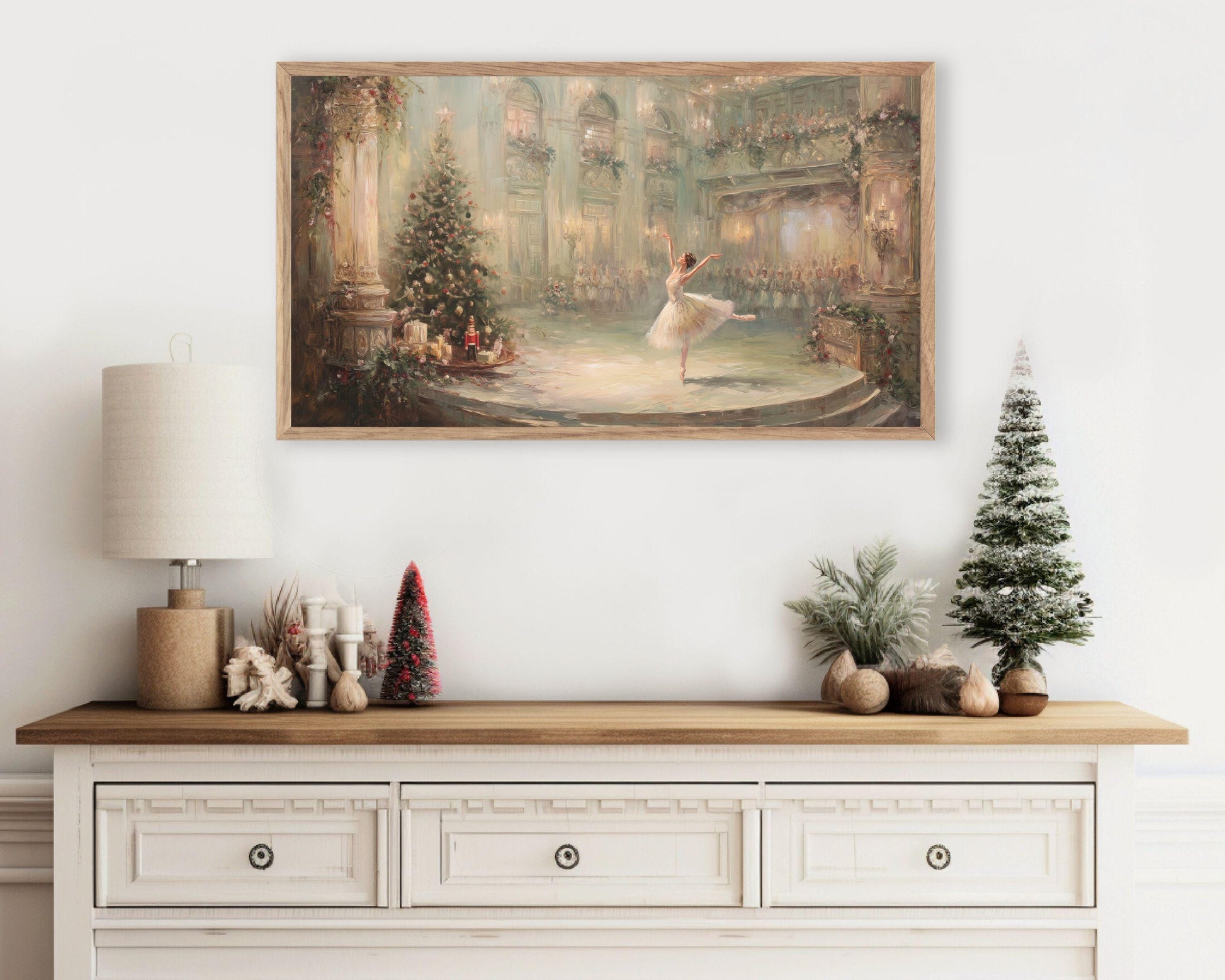 FRAME TV art Nutcracker Ballet, Samsung Frame TV art Whimsical Christmas, Vintage Style Holiday tv screensaver | TV1063