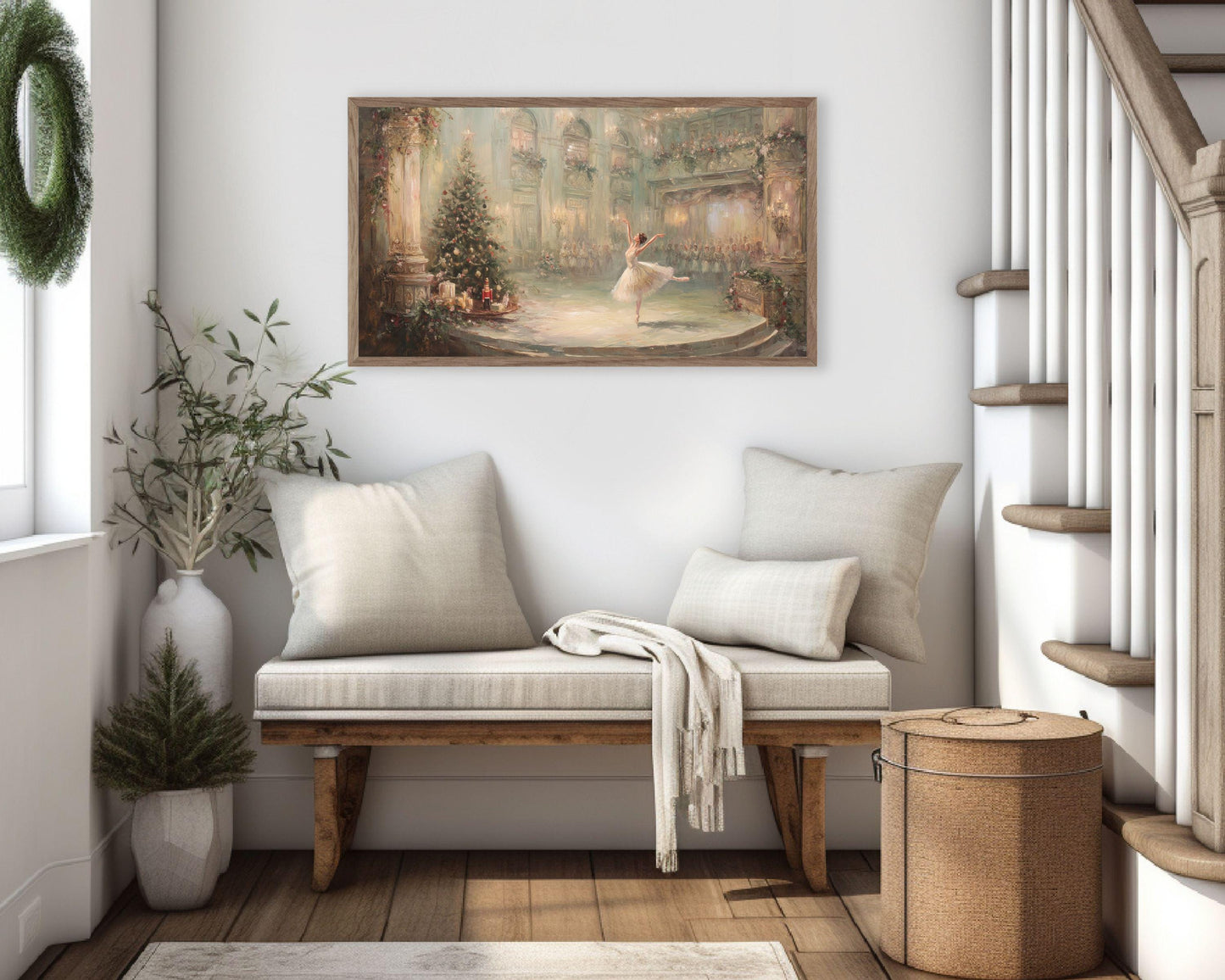 FRAME TV art Nutcracker Ballet, Samsung Frame TV art Whimsical Christmas, Vintage Style Holiday tv screensaver | TV1063