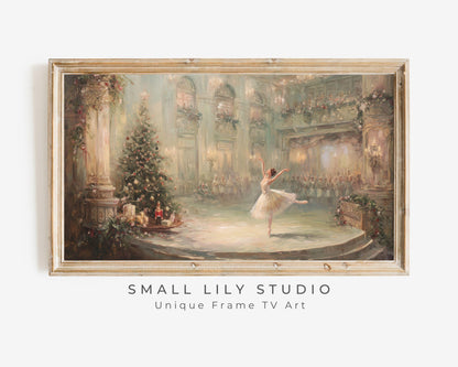 FRAME TV art Nutcracker Ballet, Samsung Frame TV art Whimsical Christmas, Vintage Style Holiday tv screensaver | TV1063