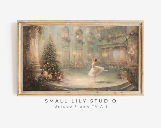 FRAME TV art Nutcracker Ballet, Samsung Frame TV art Whimsical Christmas, Vintage Style Holiday tv screensaver | TV1063