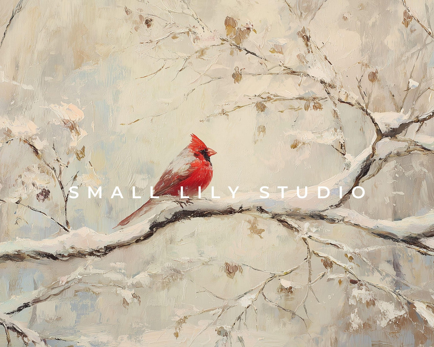 Red Cardinal Desktop Wallpaper Set, Christmas Phone Wallpaper, Winter iPhone Wallpaper, Aesthetic iPad Background Vintage Style | WS156