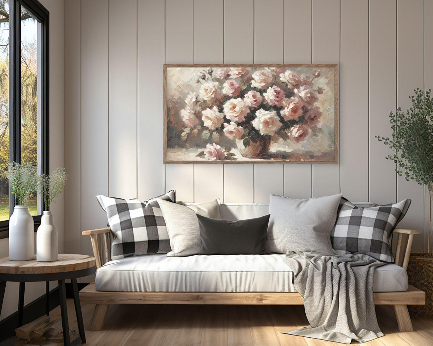 Coquette Pink Roses Frame TV Art