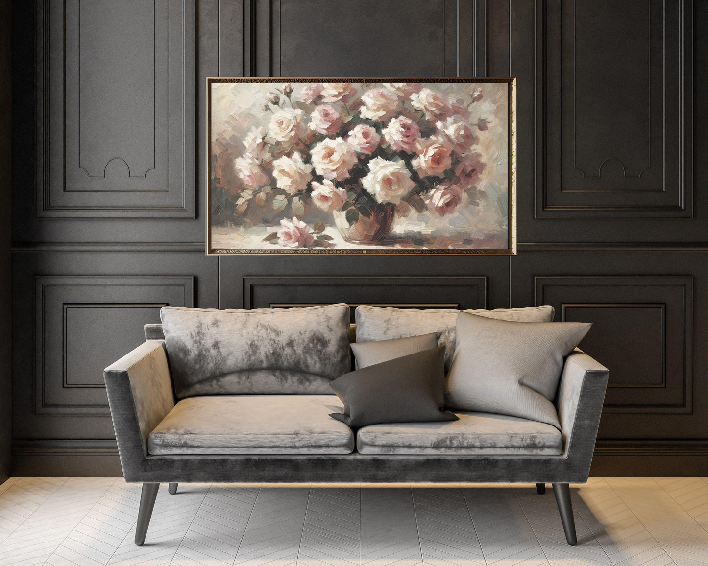 Coquette Pink Roses Frame TV Art