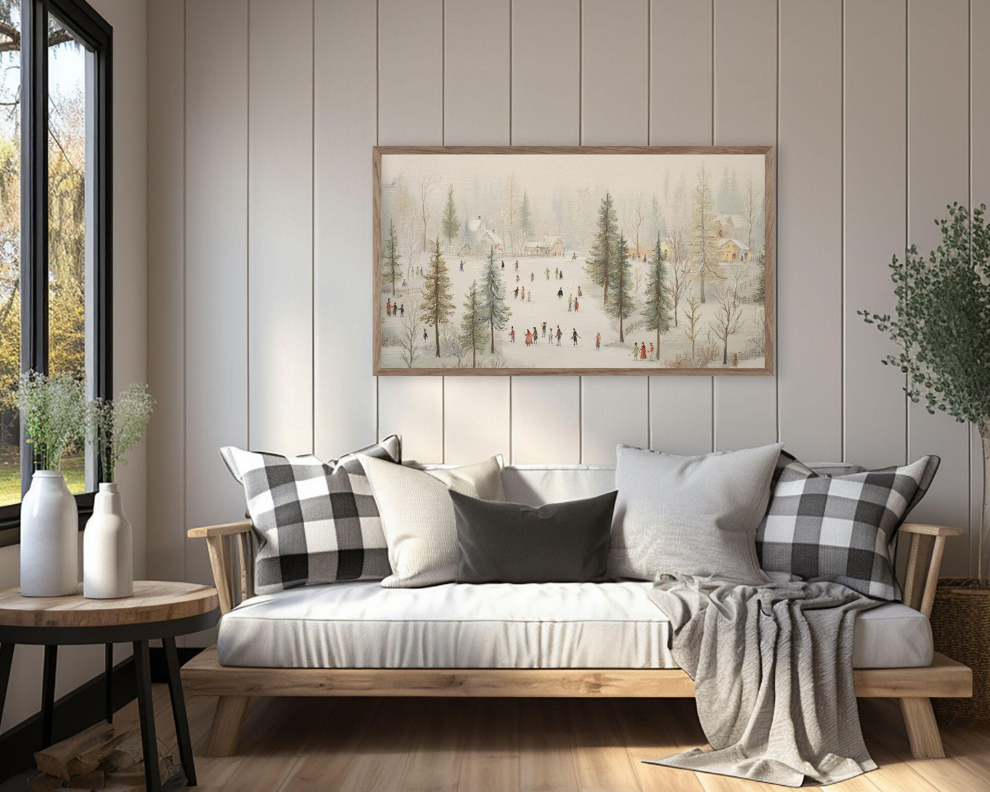 Winter FRAME TV Art Bundle of 16, Samsung Frame TV Art Skiing, Snowy Landscapes and Cute Animals | TV740