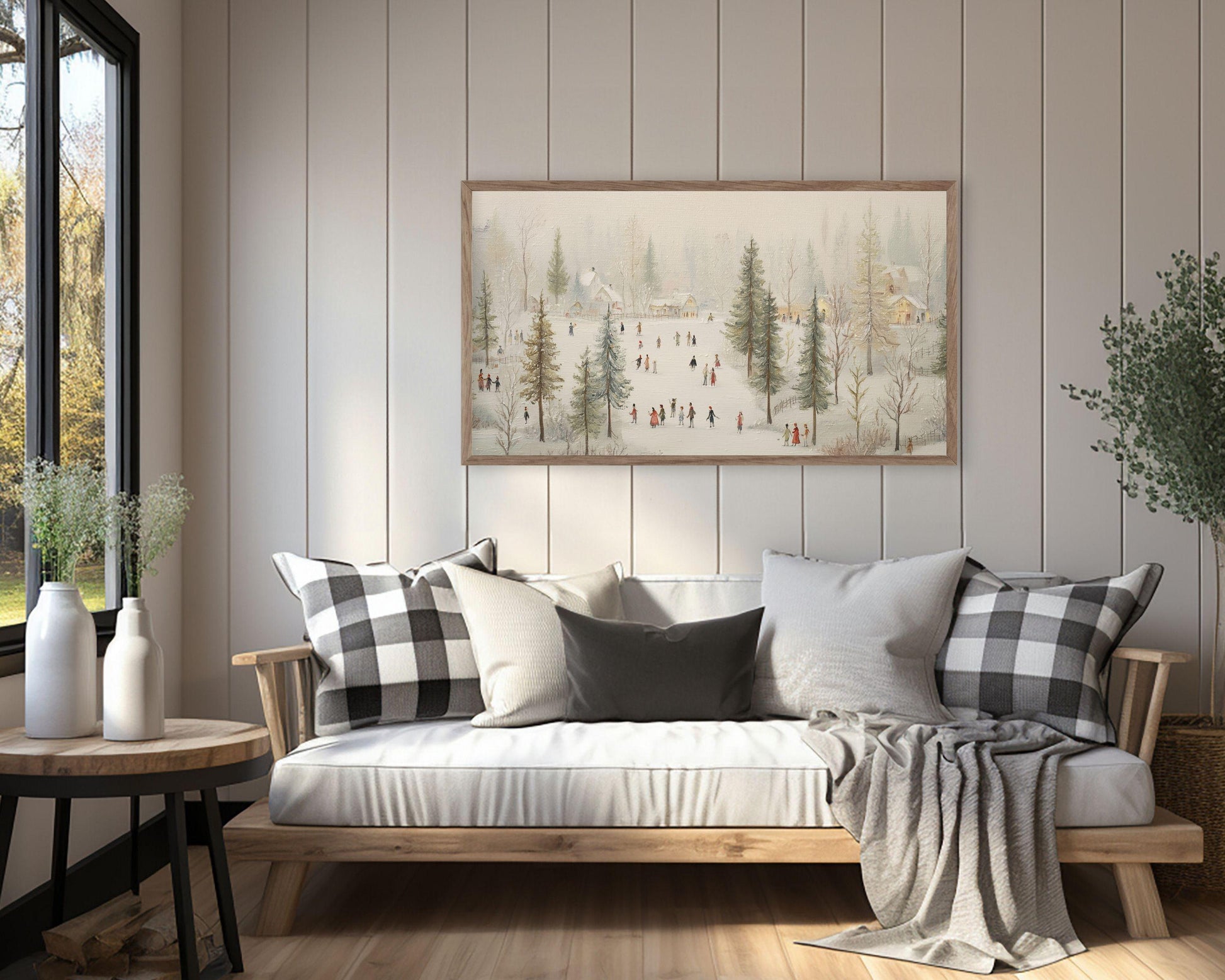 Winter FRAME TV Art Bundle of 16, Samsung Frame TV Art Skiing, Snowy Landscapes and Cute Animals | TV740