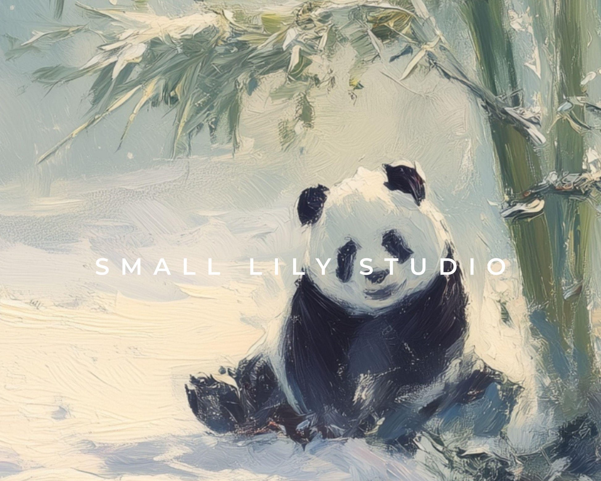 Pandas Phone Wallpaper, Winter iPhone Wallpaper, Cute Animals Samsung Galaxy Phone Background, Vintage Style Art | WP166